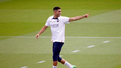 Paris Saint-Germain's Moroccan defender Achraf Hakimi. AFP