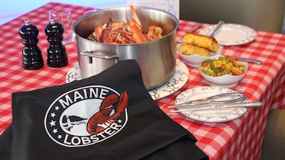 Tuck into the taste of fresh Maine lobsters at Nahaam restaurant as part of the Discover America programme organised by the US Embassy UAE. American Embassy Abu Dhabi