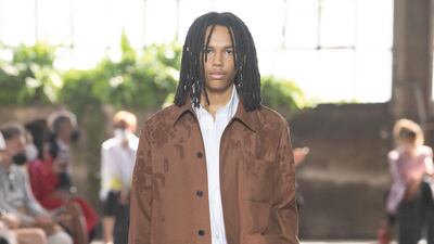 A look from the Valentino Collezione Milano show. Courtesy Valentino