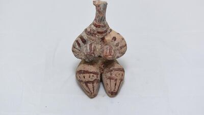 A clay figurine, dating from 5,000BC, appearing to depict a fertility goddess, will be displayed at the National Pavilion of Iraq’s exhibition, at the 57th Venice Biennale from May to November 2017. Courtesy Iraq Museum, Department of Antiquities, Ministry of Cutlure, Tourism and Antiquities and Ruya foundation