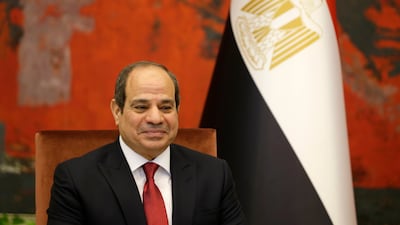Egyptian President Abdel Fattah El Sisi's office says the distribution of food packages sold at half price at army outlets will be expanded. EPA