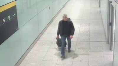 A man known as Sergey Fedotov was caught on film by a security camera. Photo: Metropolitan Police Service via EPA
