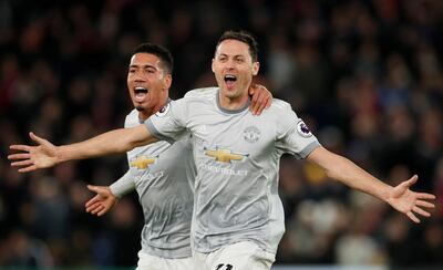Manchester United's Nemanja Matic scored a last-minute winner at Crystal Palace, but United may be struggling to repeat that result against Liverpool. David Klein / Reuters
