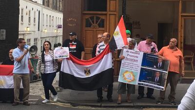 An Al Jazeera protest in London
