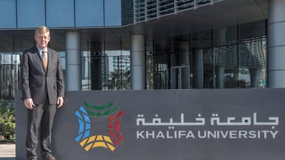 Tod A. Laursen is the President of Khalifa University of Science, Technology and Research, in Abu Dhabi, United Arab Emirates on 6 February 2018, Vidhyaa for The National