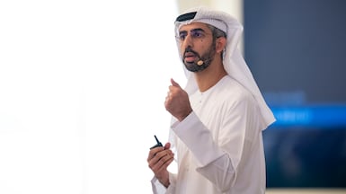Omar Al Olama, Minister of State for Artificial Intelligence, Digital Economy and Remote Work Applications. Photo: UAE Presidential Court