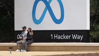 Meta headquarters in Menlo Park, California. AFP