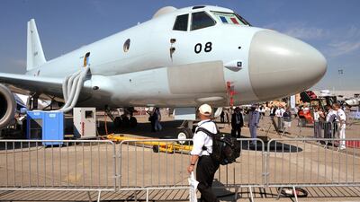 The Japan Maritime Self-Defense Force Kawasaki P-1 aircraft. Eric Piermont/AFP