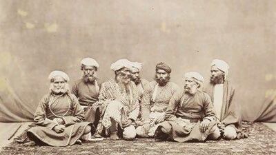 A group of elderly men identified as a "Gang of Thugs", taken sometime in the 1860s in Peshawar, now in Pakistan, by the photographic pioneer Samuel Bourne. SSPL / Getty Images