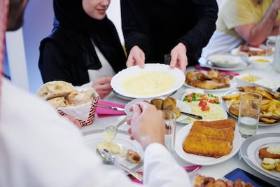 Bismillah is commonly said before eating or drinking. Alamy