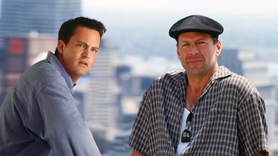 Matthew Perry and Bruce Willis in 'The Whole Nine Yards'. Photo: Warner Bros.