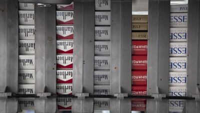 In addition to customers buying goods within the country, passengers buying cigarettes in duty free as they arrive in the country will also have to pay double the current price. Silvia Razgova / The National