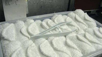 Hot towels are becoming a thing of the past on airlines.