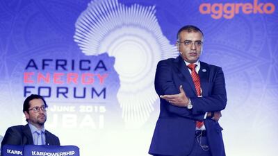 Maged Farouk, senior manager special projects, Masdar, at the Africa Energy Forum in Dubai. Antonie Robertson / The National