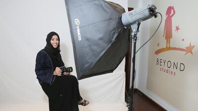 Nahla Al Fahad, pictured at Beyond Studios in Dubai, which she started in 2010. Sarah Dea / The National