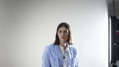 A look from the Hermes spring summer 2021 menswear show. Courtesy Hermes