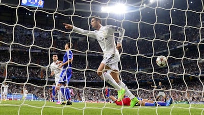 Cristiano Ronaldo and Real Madrid make it look easy in a 5-1 win over FC Basel 1893 at the Santiago Bernabeu stadium in Madrid. Javier Soriano / AFP