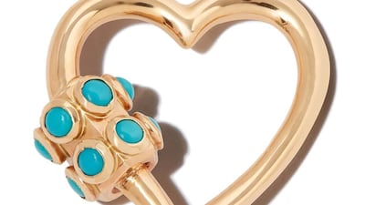 Heart key charm, Dh7,340, Marla Aaron at Farfetch