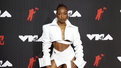 US singer Normani, in Patrycja Pagas, arrives on the MTV Video Music Awards red carpet.