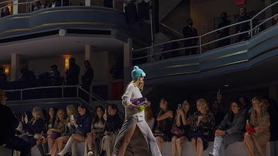 The Fendi show attracted dozens of famous faces, including Kim Kardashian and Winnie Harlow. AFP