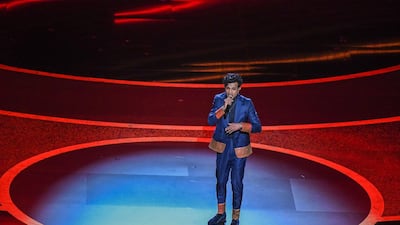 US actor Utkarsh Ambudkar performs onstage during the 92nd Oscars at the Dolby Theatre in Hollywood, California. AFP