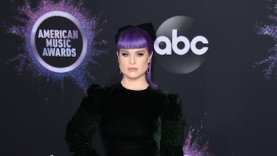 Kelly Osbourne arrives at the American Music Awards on Sunday, November 24, 2019, at the Microsoft Theatre in Los Angeles. AFP