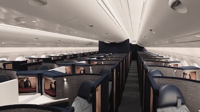 BA's new business class cabin will span the entire upper deck of its A380 jets. Photo: British Airways