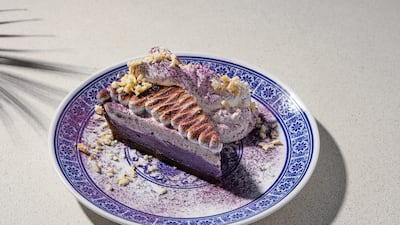 The coconut ube pie at Jun's. Photo: Jun's