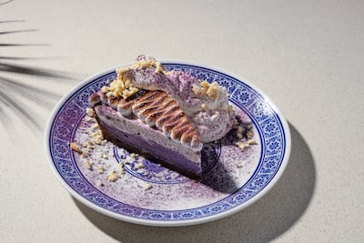 The coconut ube pie at Jun's. Photo: Jun's