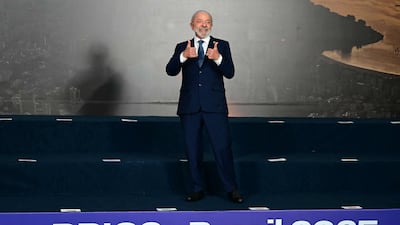 Brazil's President Luiz Inacio Lula da Silva during the Brics summit in Rio de Janeiro. AFP