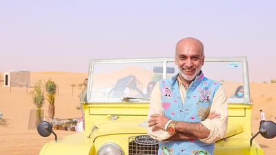 The launch included breakfast in the desert with Manish Arora. Courtesy Tryano