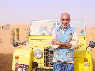 The launch included breakfast in the desert with Manish Arora. Courtesy Tryano