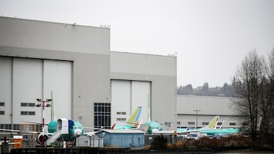 Boeing 737 Max aircraft are seen parked outside the company's production facility in Renton, Washington, U.S. on January 10, 2020. Reuters.