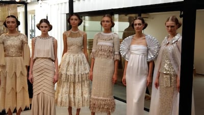 Chanel’s latest haute couture collection in Dubai. Courtesy of Sarah Maisey