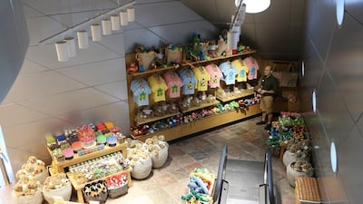 Souvenir shop inside the Indoor Green Planet Dubai at the City Walk area in Dubai.
