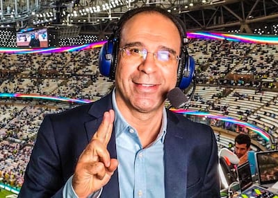 World Cup commentator Issam Chaouali. Photo: X