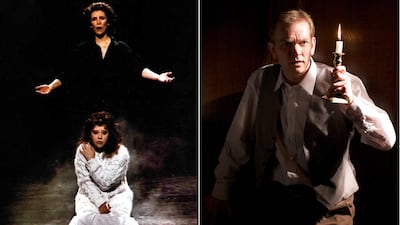 The movie-to-stage adaptation of Carrie (left) was a Broadway flop, whereas The Woman in Black is currently the second longest running show on London's West End. Photos Peter Cunningham, Popular Productions