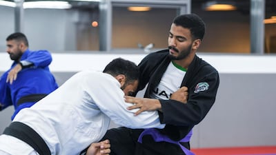 Hamad Nawad volunteered at a Covid-19 test centre. Khushnum Bhandari for The National