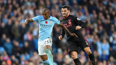 Centre midfield: Fernandinho (Manchester City) – Ninety-seven touches, 76 passes, six tackles, five clearances – the Brazilian did both the attacking and defensive parts of his job. Laurence Griffiths / Getty Images