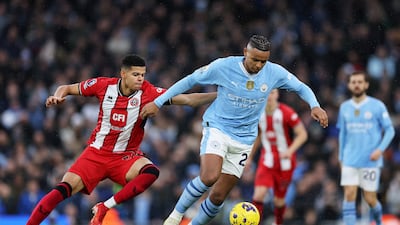 Vital block on Osula shot just before half-time. A comfortable afternoon in the main. Getty Images