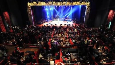 The Music Hall at Zabeel Saray hotel on the Palm is regularly packed as it hosts different acts every night. Photo courtesy Music Hall