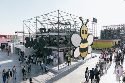In 2018, the Dior brand activation proved particularly popular as an Instagram backdrop, with its giant bee. Photo: Sole DXB