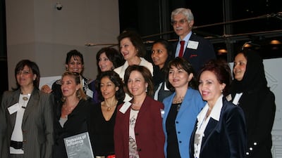 AIWF launches its book, Domains of Influence - Arab Business Women Leaders In A New Economy, in Dubai, 2007. Photo: AIWF