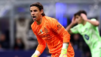 Yann Sommer of Inter after saving from Lamine Yamal. Getty Images