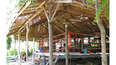 The boxing ring is the final stage of training at the Horizon Muay Thai Camp.