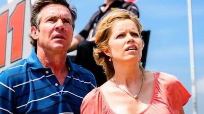 Dennis Quaid, left, plays a charming but ruthless agribusiness boss in At Any Cost. Sony Pictures Classics / AP Photo