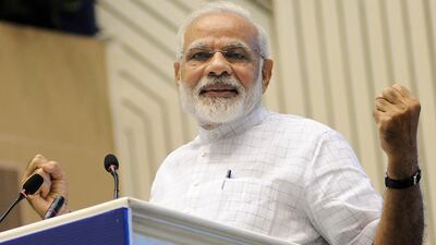 Indian Prime Minister celebrated his 67th birthday on Sunday. EPA