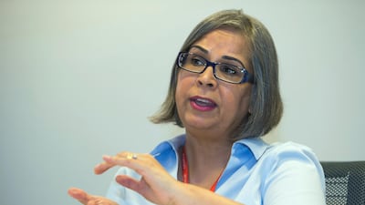 “Cloud computing is emerging very fast and its adoption rate is tremendous," said Samina Rizwan, senior director of business analytics and big data for MEA at ORACLE. Leslie Pableo for The National .