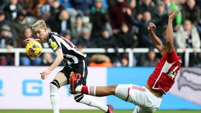 Mistimed tackle on Elanga earned him deserved first-half booking. Been standout player for Newcastle this season and, while his direct running is always a threat, his cutting edge was missing here. Reuters
