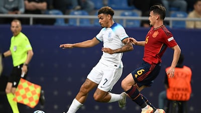 Morgan Gibbs-White - 7. Close, but not close enough, to meeting an early Gordon cross as England started brightly. The same pair couldn’t combine effectively after 63 when in front of Spain’s goal. Received the seventh yellow card of the game, then sent off after 100 minutes. AP